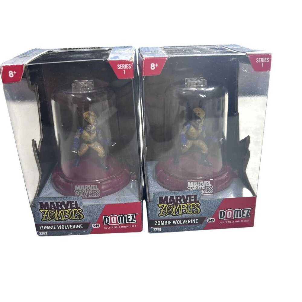 Lot 2 Marvel Zombies‎ Domez Zombie Wolverine Collectible Figures Series 1 NEW